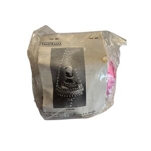 Vtg Dexter Panorama Angel‎ Cherub Satin Ornaments Craft Kit Beads DIY 1970's NEW